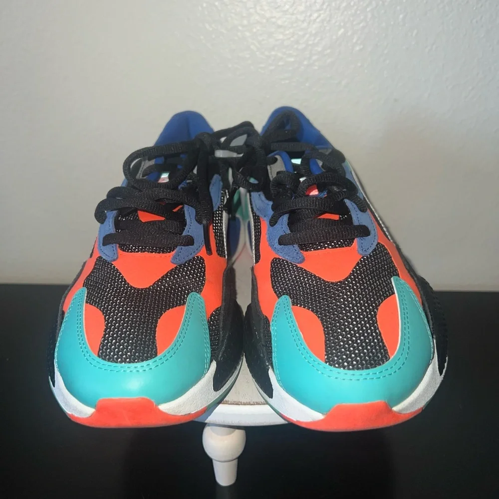 Men's Puma RS- X3‎ Puzzle Blk Multicolor(3715710-15) 9.5 Running Shoes